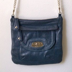 Jersey Drake-Genuine Leather & Gold Chain Purse